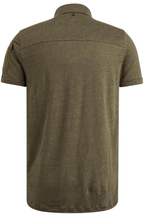 PME legend short sleeve polo linen cargo